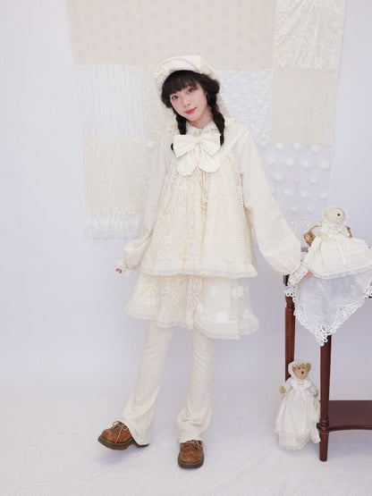 Bow Hook Flower Lace Suspenders【s0000016503】