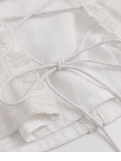 Napoleon Chiffon Patchwork Shirt【s0000018103】