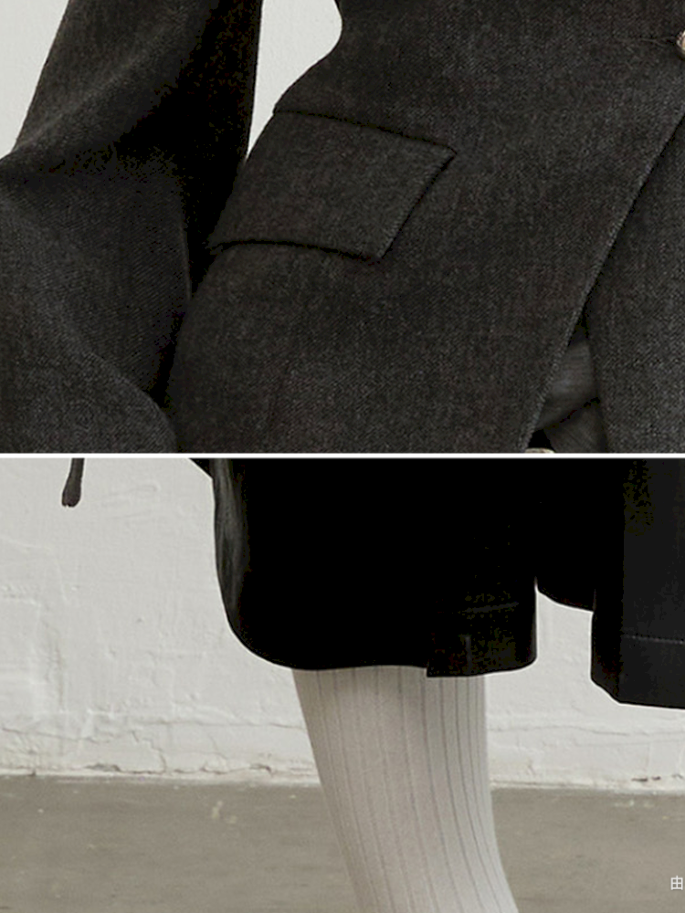 Pocket Pleat Sheepskin PU Pants【s0000015198】