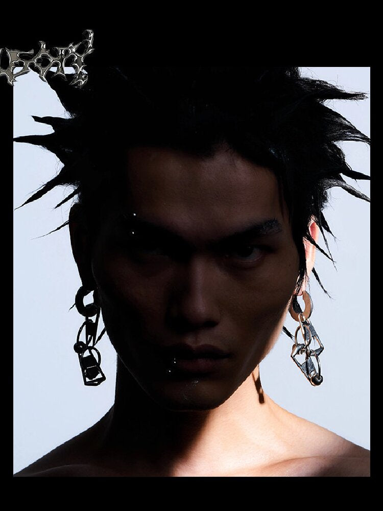 Titanium Steel Zipper Earring【s0000018895】