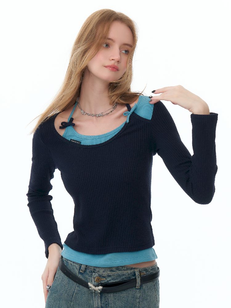 Slim Thin Knitted Bottom Shirt【s0000011488】