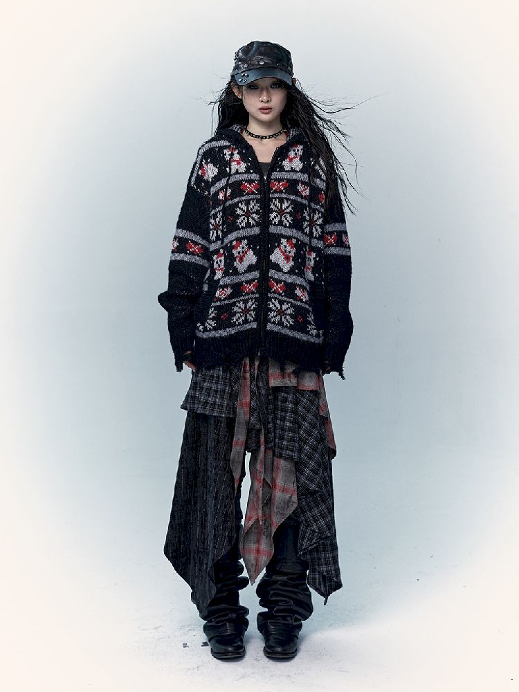 Mohair Wool Knit Cardigan Sweater【s0000011217】