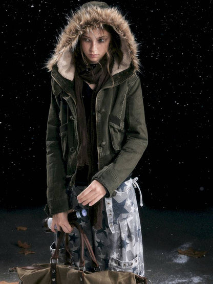 Hooded Short Cotton Jacket【s0000014432】