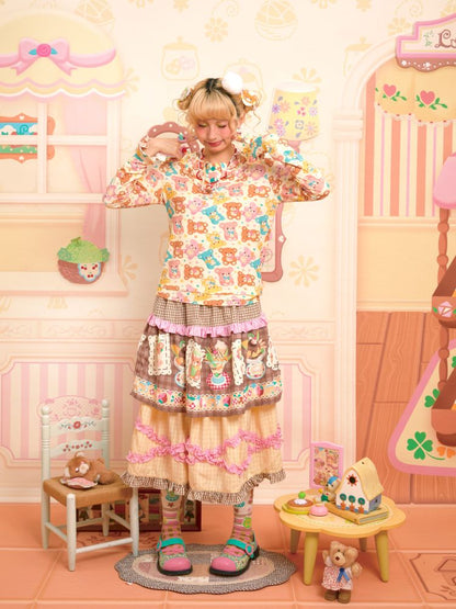 Lace Design Layered Cake Skirt【s0000013700】