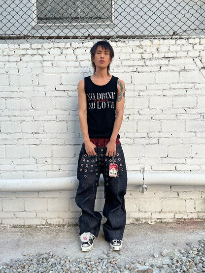 N.D.N.G Monogram Print Street Vest【s0000016968】