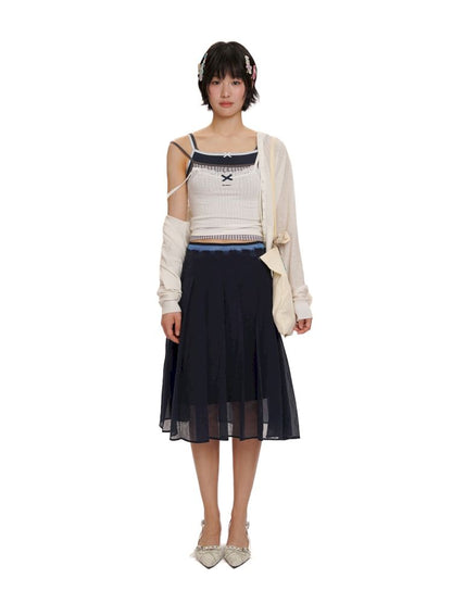 Elastic Waist Head Peplum Half Skirt【s0000012495】