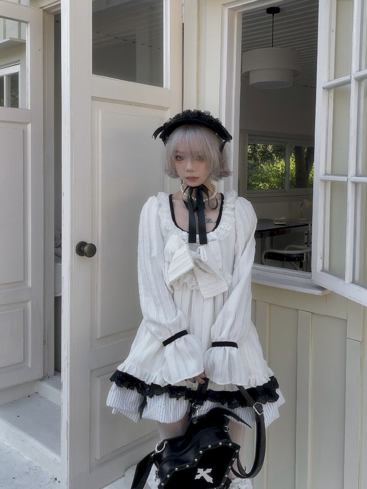 버블 슬리브 베이비 폴 드레스 [S0000011342]