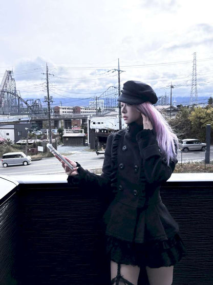 Detachable Big Bow Woolen Coat【s0000014682】