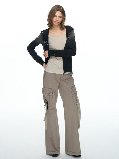 Large Pocket Topstitch Cargo Pant【s0000015860】