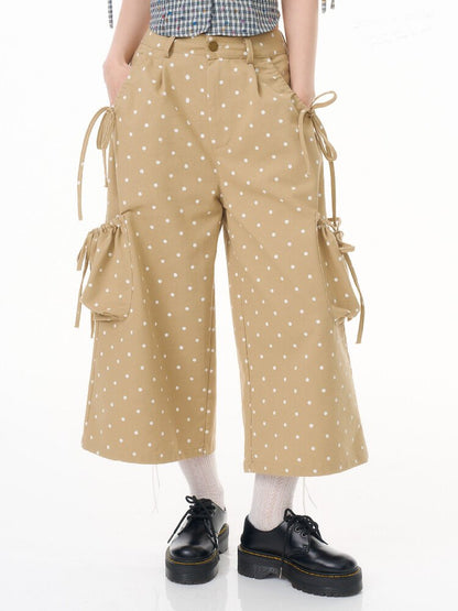 Polka Dot Wide Leg Workwear Slacks【s0000016604】
