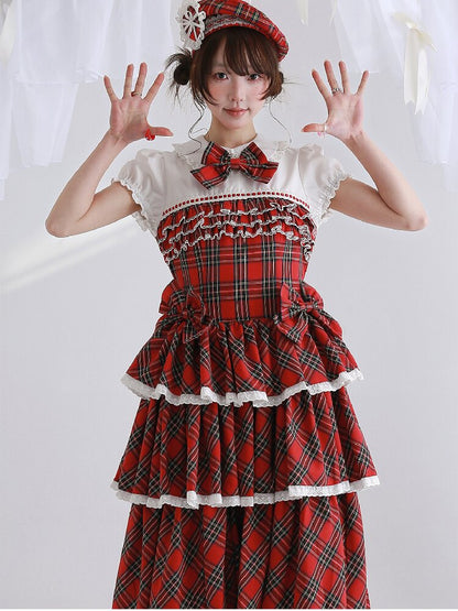 Red Retro Lolita Cake Dress【s0000016562】
