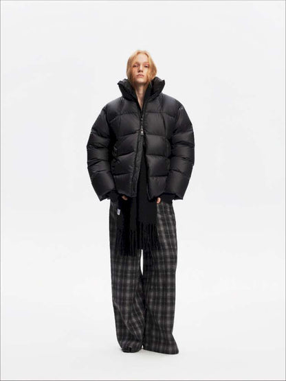 Winter Stand Collar Black Warm 90 Down Jacket【s0000014871】