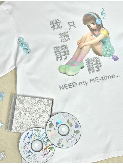 Sparkling Print Short Sleeve Tee【s0000017130】