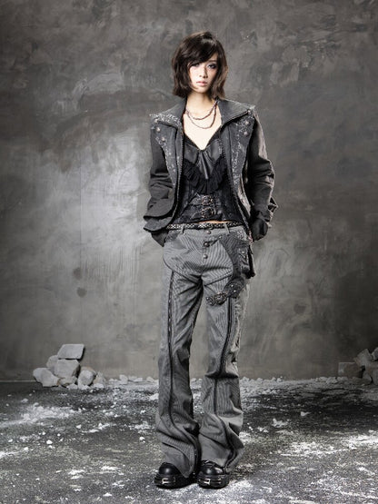Multi-Wear Straight Flared Pants【s0000015955】