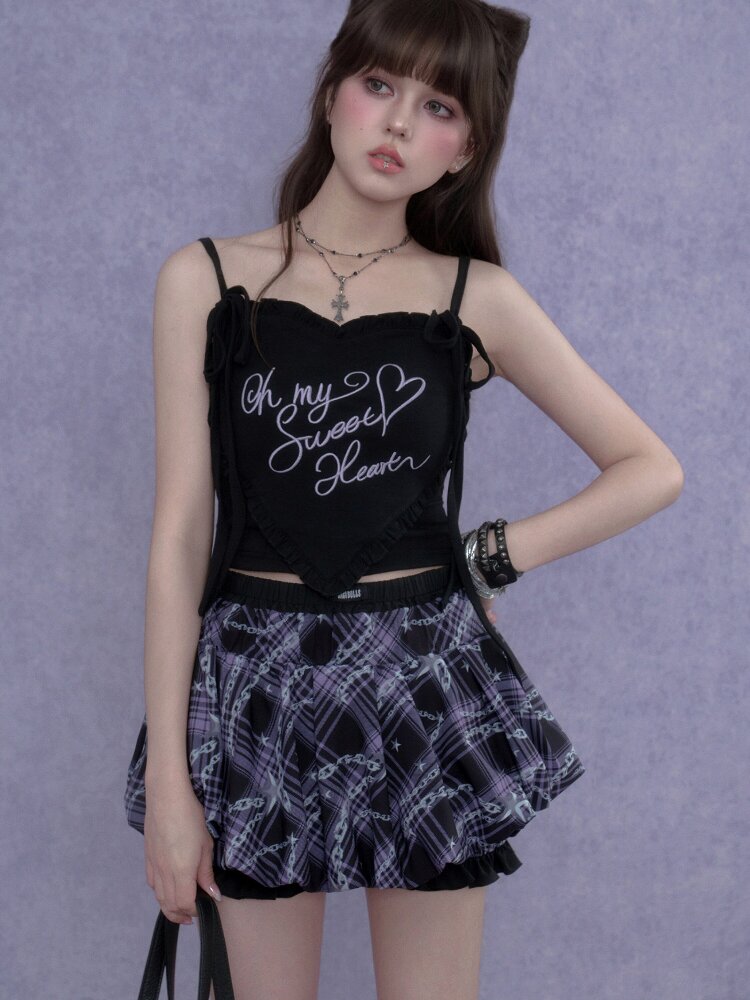 Star Chain Floral Bud Skirt Pants【s0000017271】