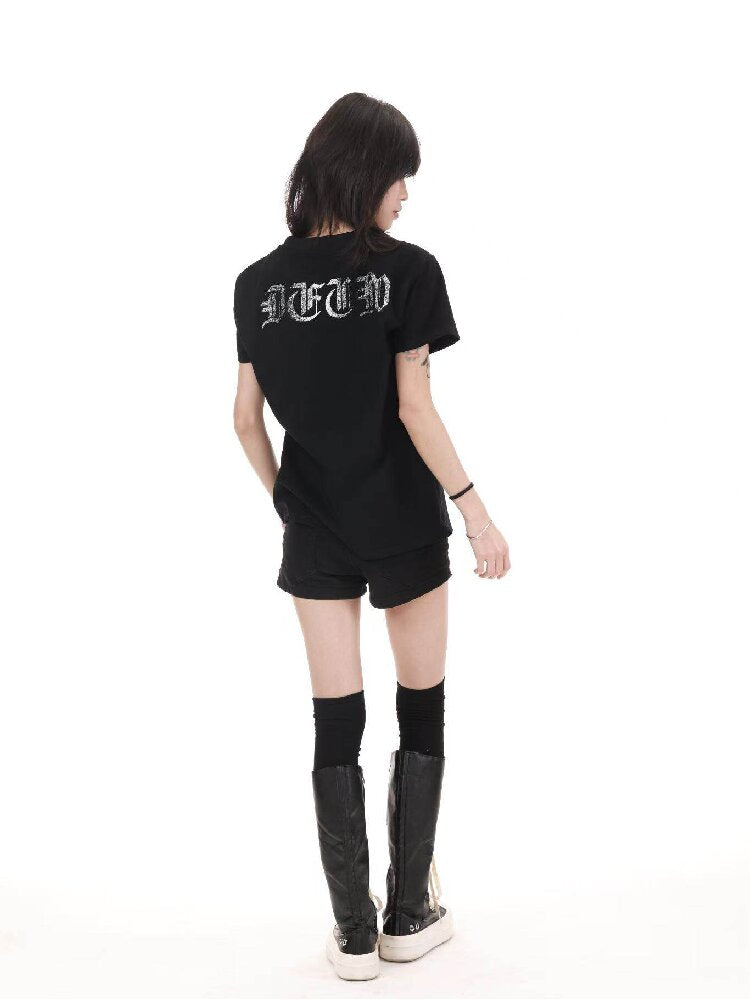 Leopard Print Flag Crew T-Shirt【s0000018215】