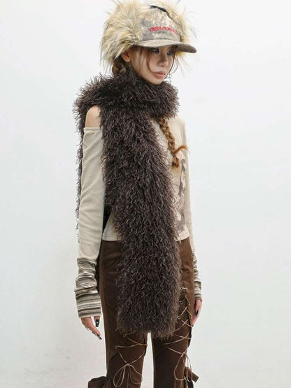 Imitation Sheep Wool Warm Scarf【s0000014833】