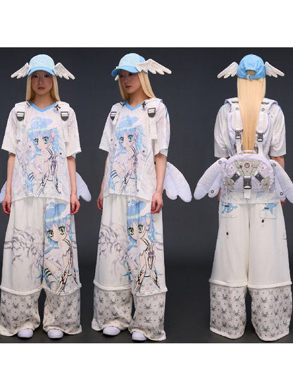 Big Eye Embroidered Angel Cap【s0000017294】