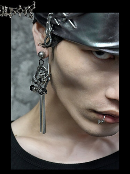 Hardcore Mechanical Punk Stud Earrings【s0000018874】