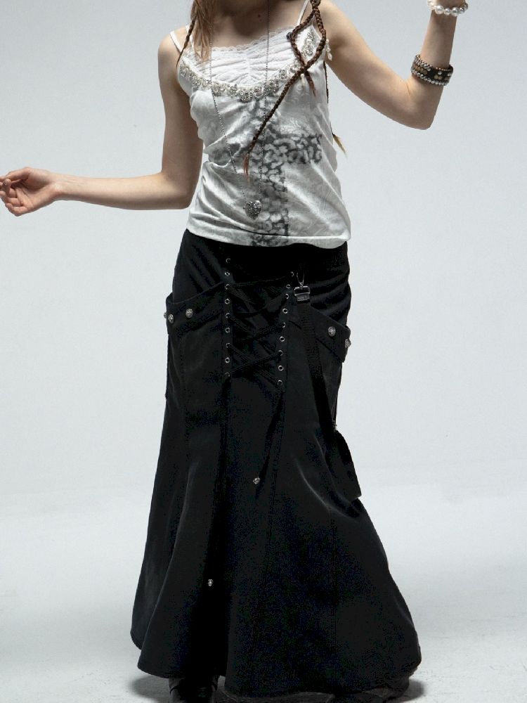 Backless Long Half Skirt【s0000012214】