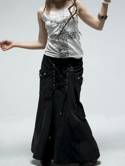 Backless Long Half Skirt【s0000012214】