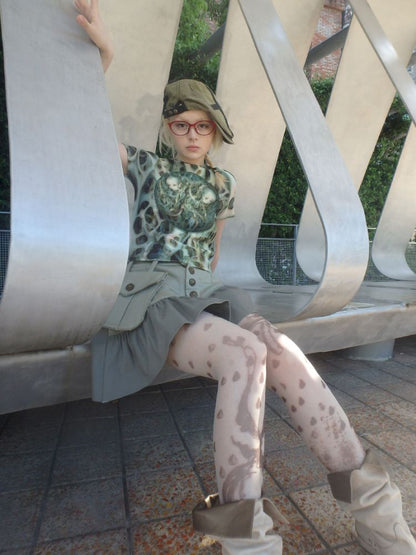 Irregular Print 10D Ultra-thin Stockings【s0000013174】