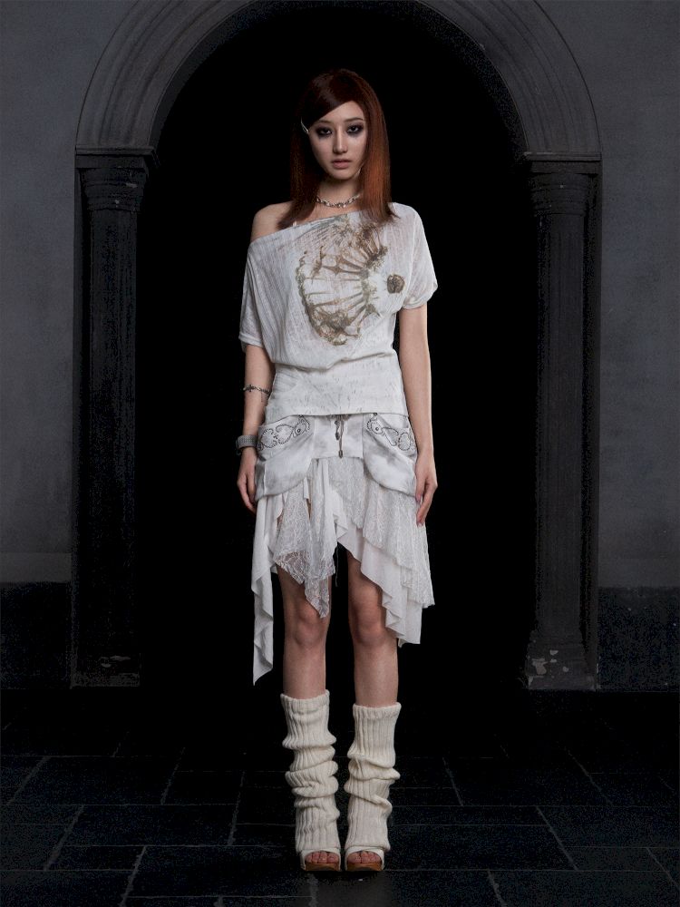 Lace Low Waist Half Skirt【s0000012313】