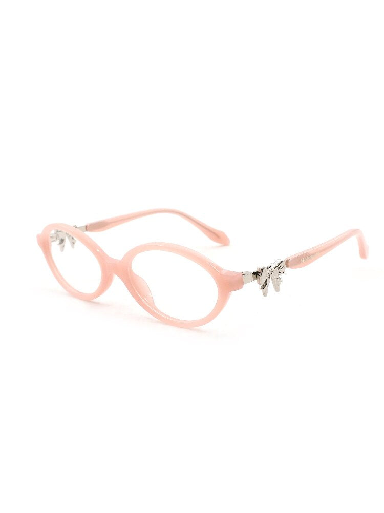 Metal Bow Round Glasses【s0000017439】