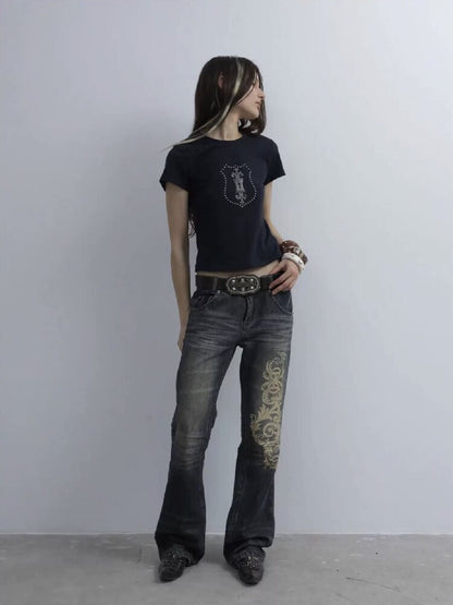 Hot Diamond Slim Short T-Shirt【s0000016572】