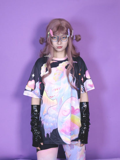 American retro ghost horse short sleeve t-shirt【s0000013287】