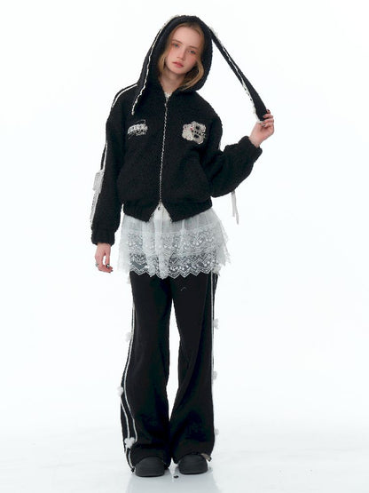 Hooded Rabbit Ears Short Jacket【s0000011500】