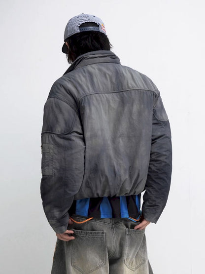 Airplane Button Short Cotton Jacket【s0000011347】