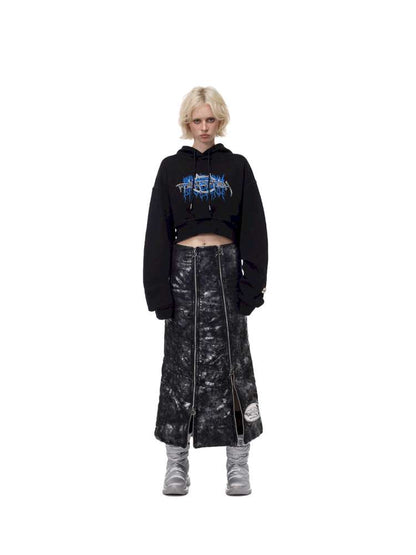Silver Electric Moon A-line Skirt【s0000015135】