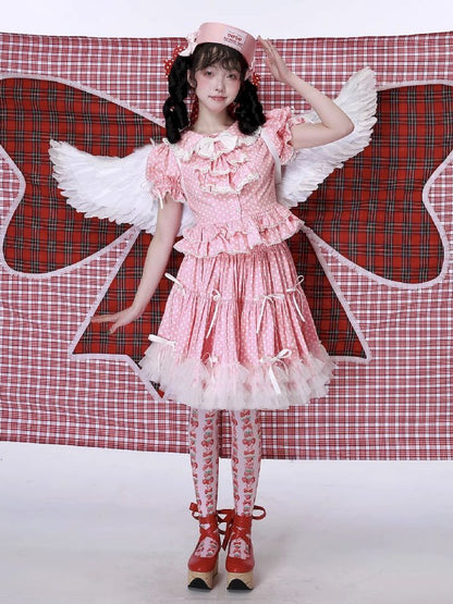 Polka Dot Halter Dress【s0000012185】