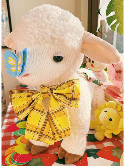 White Lamb Shape Handheld Crossbody Bag【s0000014507】