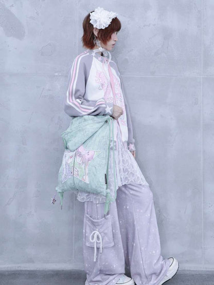 Dream Core Lace Straight Sweatpants【s0000014695】