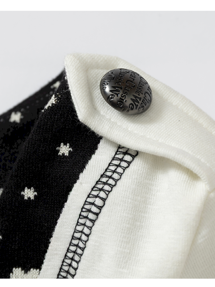 Retro Punk V-Neck Stretch T-Shirt【s0000014928】