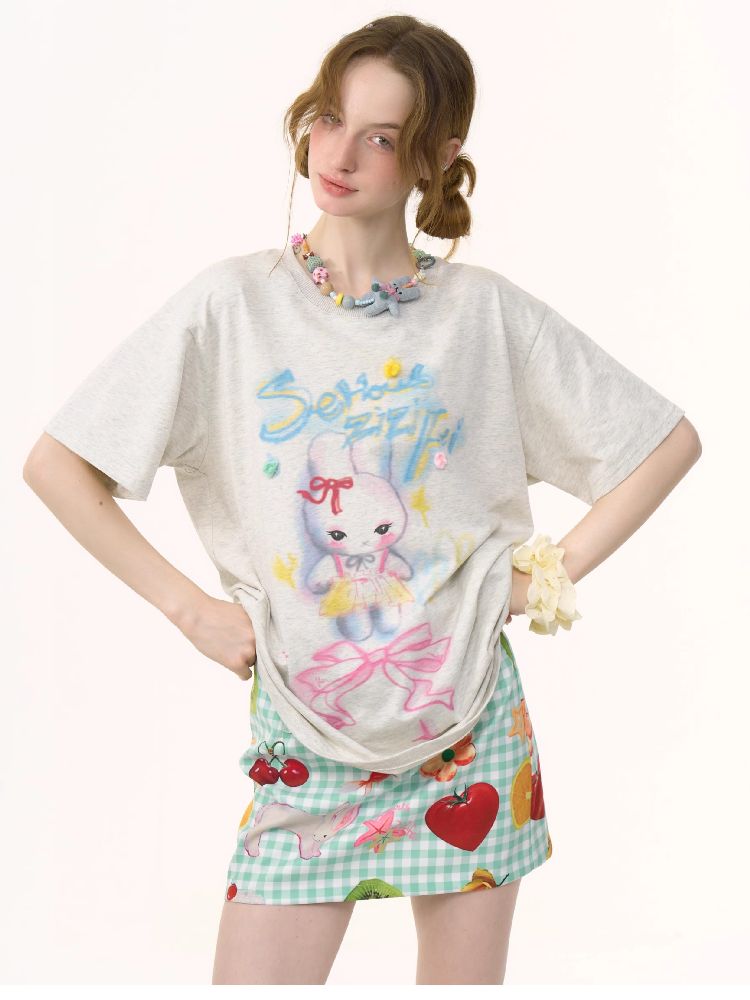 Loose Thin Round Neck Short Sleeve T-shirt【s0000012243】