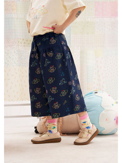 Animal angel knitted mid-calf socks【s0000013194】