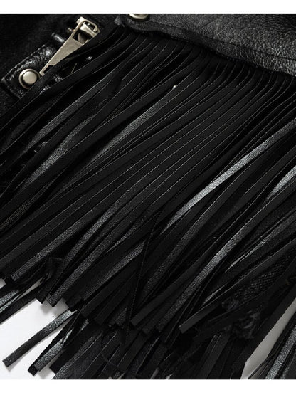Chain Fringe Patchwork Denim Shorts【s0000016980】