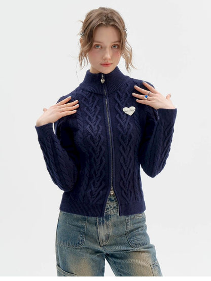 Twist Slim Sweater Cardigan【s0000011514】