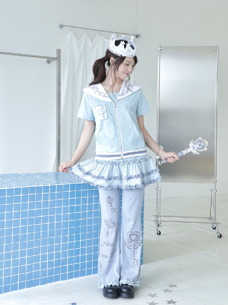 Quirky Girl Fake Two Pieces Cake Skirt Pants【s0000017472】