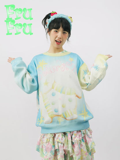 Reversible Cute Printed Sweater【s0000009910】