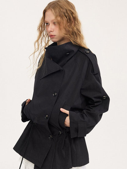 Double Drawstring Trench Coat【s0000015902】