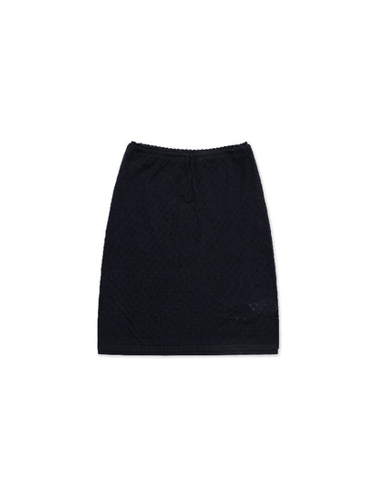Breathable Lace Knit Top Skirt Set【s0000017442】
