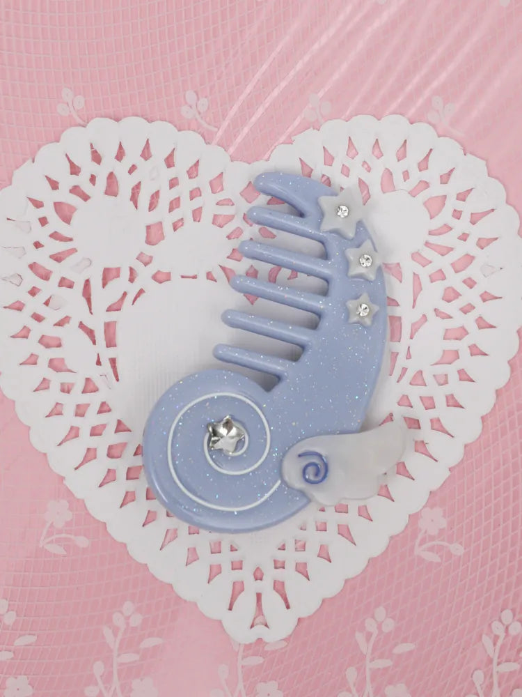 Cute Pink-Blue Comb Hair Clip【s0000013940】