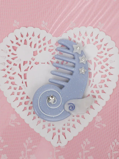 Cute Pink-Blue Comb Hair Clip【s0000013940】