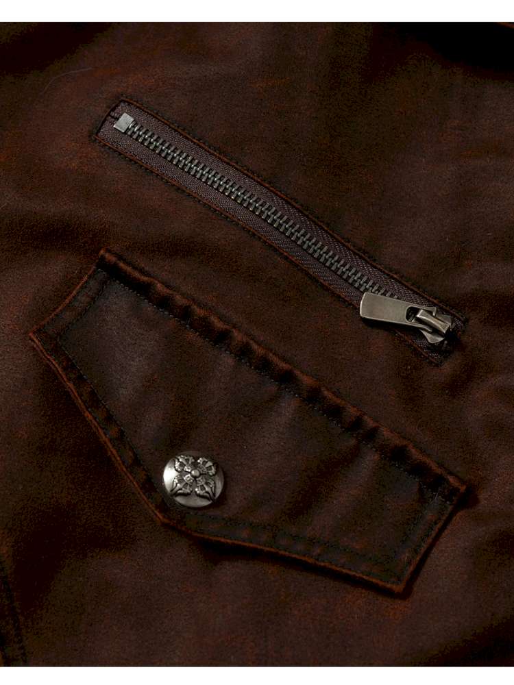 Mid-Length Fleece-Lined Cotton Jacket【s0000014475】