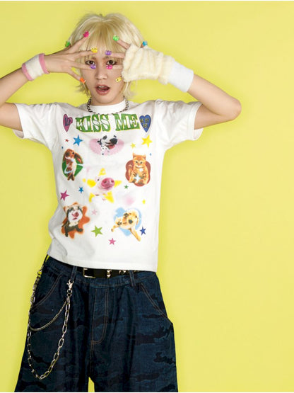 Positive shoulder thin T-shirt【s0000012458】