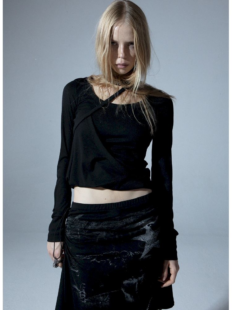 Long Sleeve Multi Bottom T-Shirt【s0000011276】